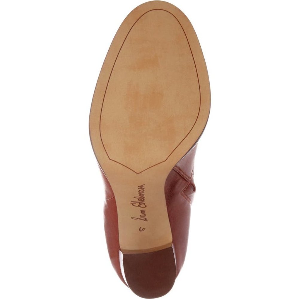 💥 Sam Edelman Women's Reyes Boot Rust Red - Picture 5 of 10